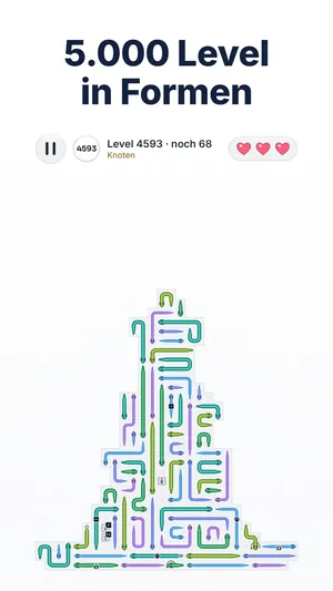 Snake-Escape-Level 4593: ein Brett in eigener Form – das Spiel hat 5.000 Level in verschiedenen Formen