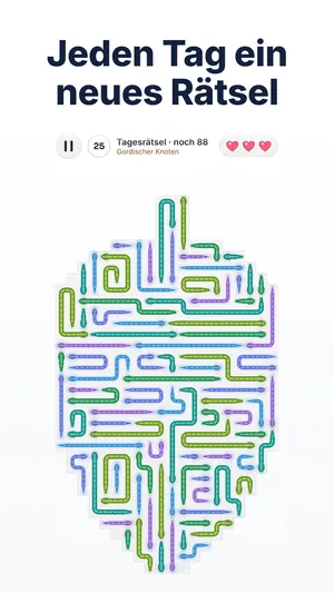 Tagesrätsel in Snake Escape: ein schweres Brett für heute