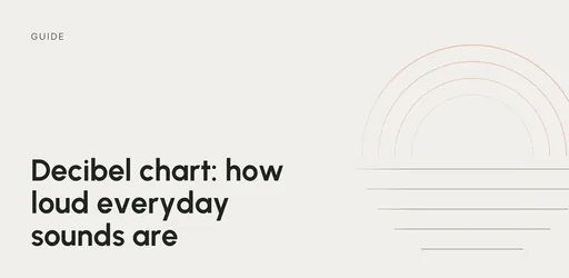 Title graphic: Guide – Decibel chart: how loud everyday sounds are