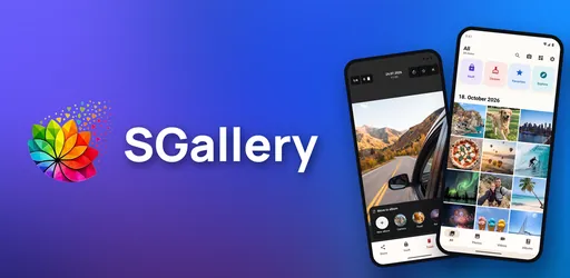 Two screens of the Photo Gallery app: the private vault with hidden photos and the PIN entry